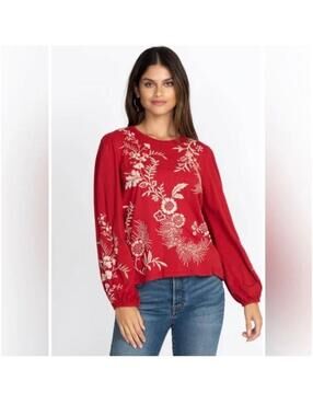 5:NWOT-Johnny Was Floral Embroidered Long Sleeve-S